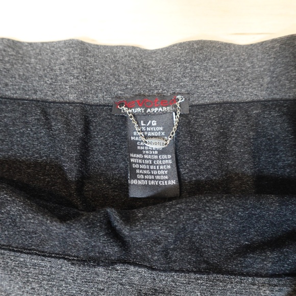 Devoted Luxury Apparel High Waist Seamless Leggings Charcoal Grey Size L - Picture 3 of 4